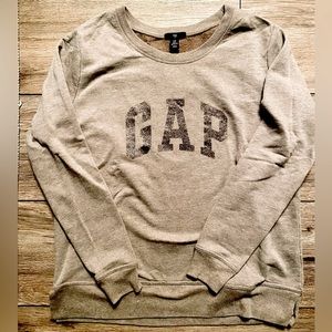 Gap arch logo glitter sweatshirt